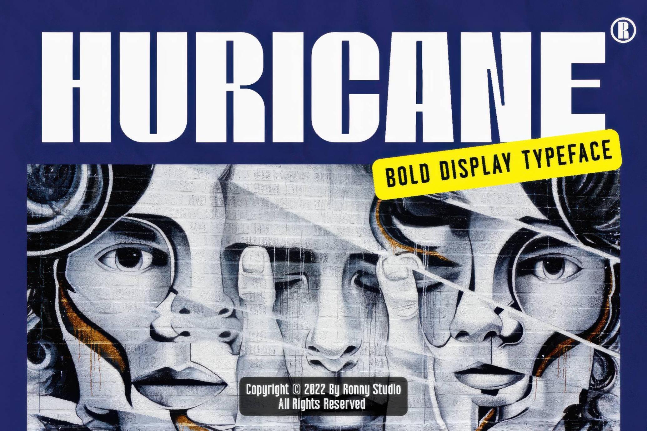 Huricane — Bold Display Typeface