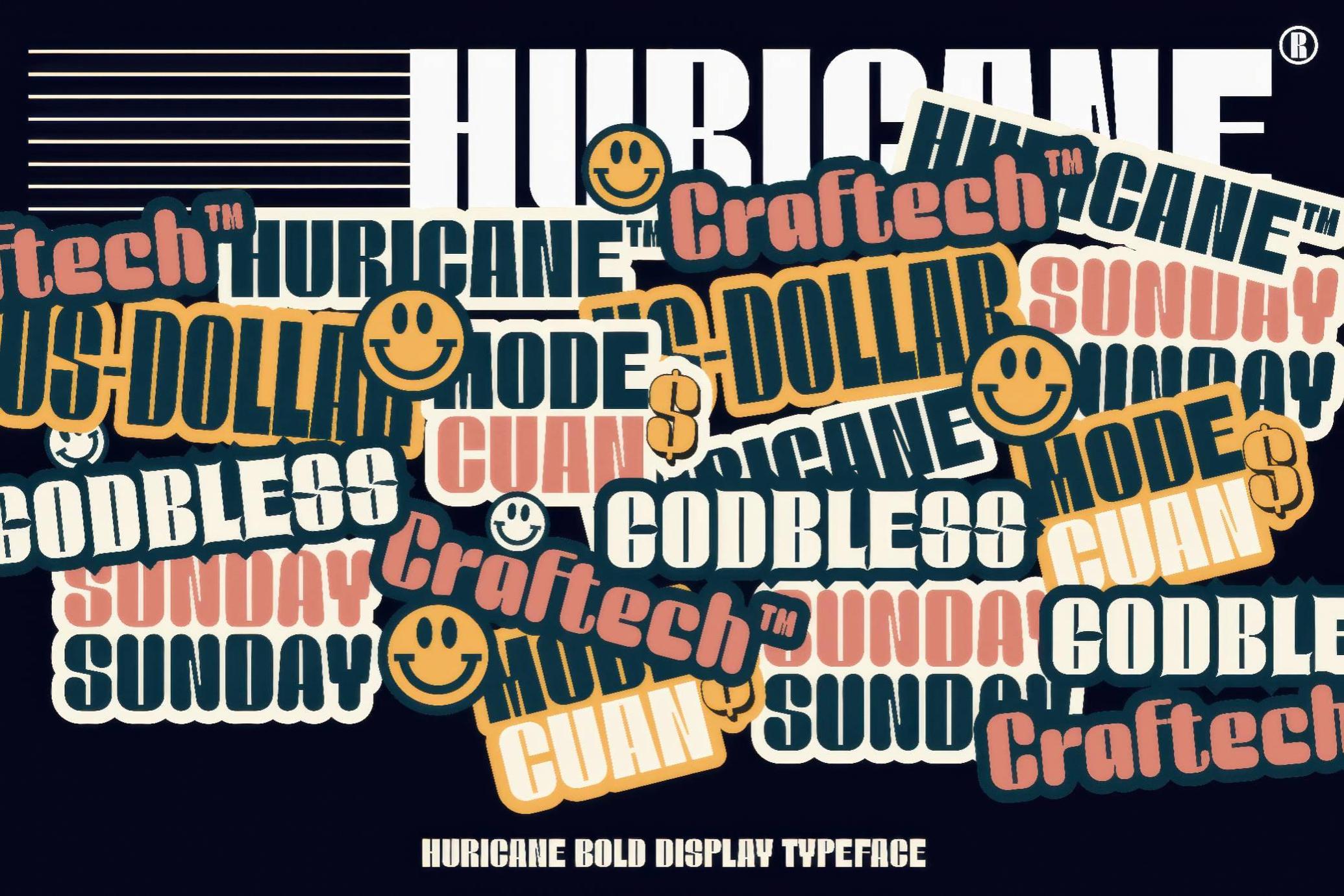 Huricane — Bold Display Typeface
