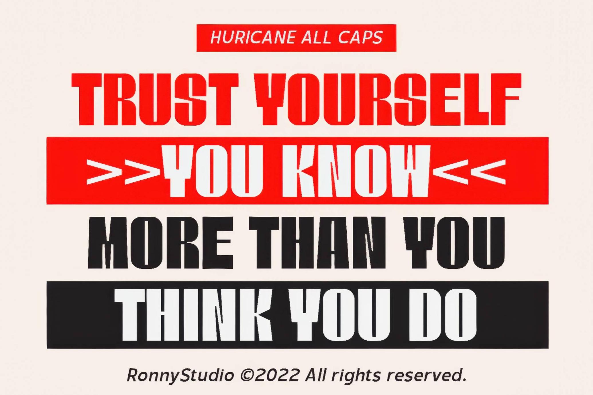 Huricane — Bold Display Typeface
