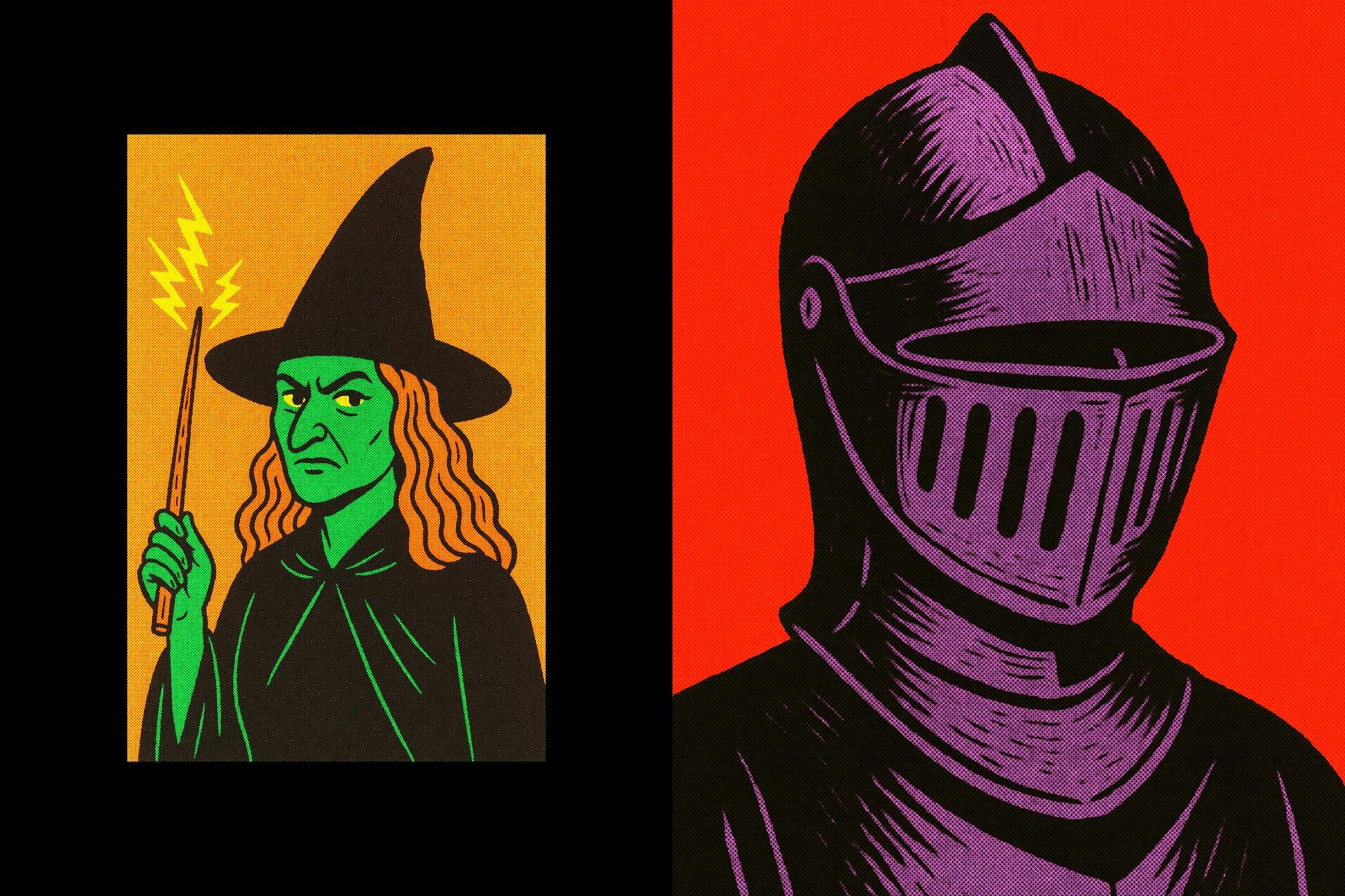 Old Halftone Design Effect