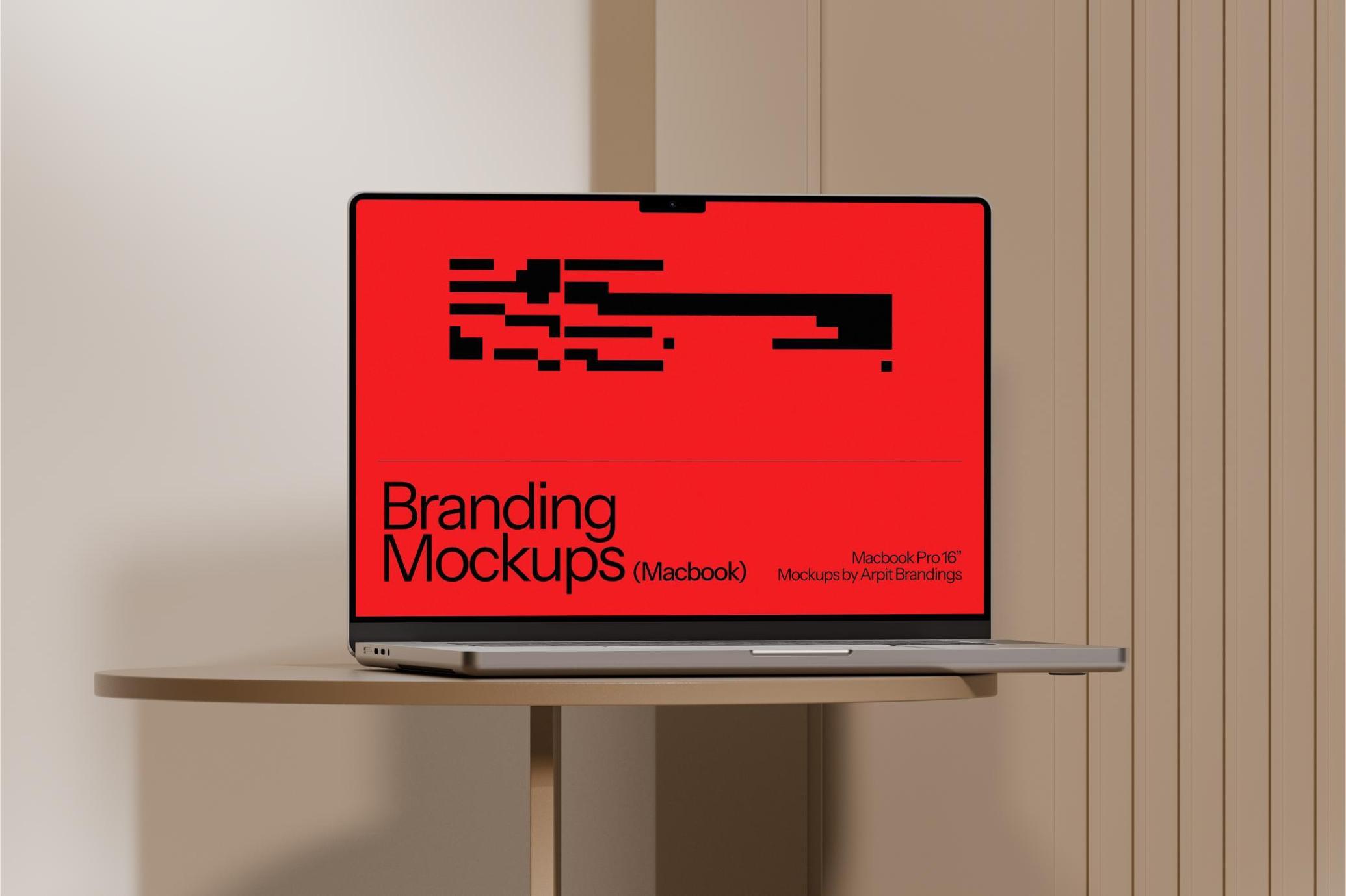 Interior MacBook Pro Mockup