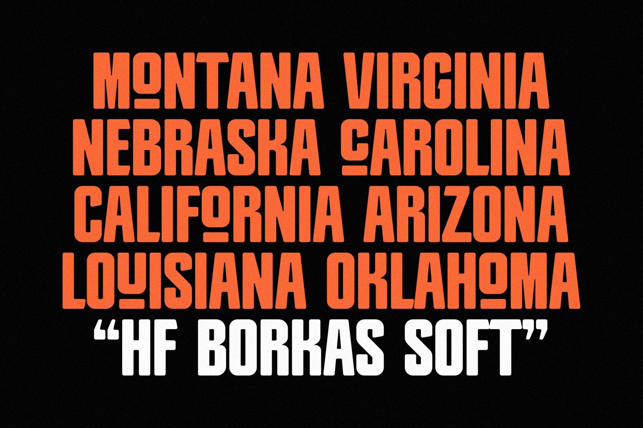 HF Borkas Sans Serif Font