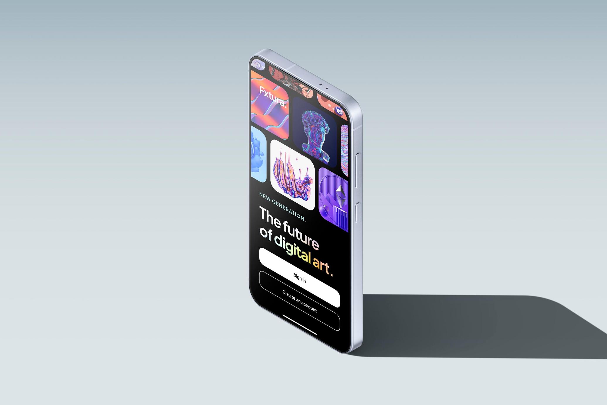 Isometric Samsung Galaxy S25 Mockup
