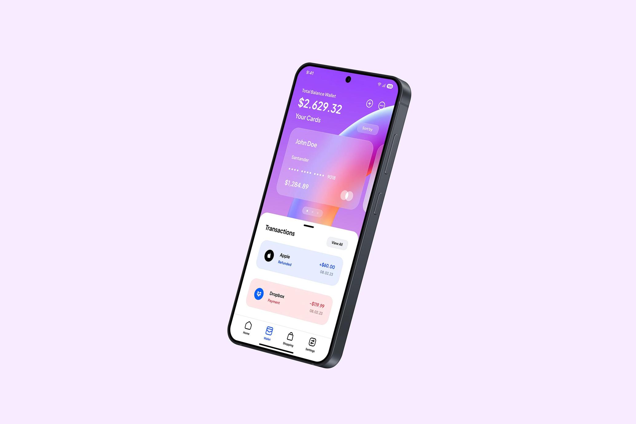 Perspective Samsung Galaxy S25 Mockup