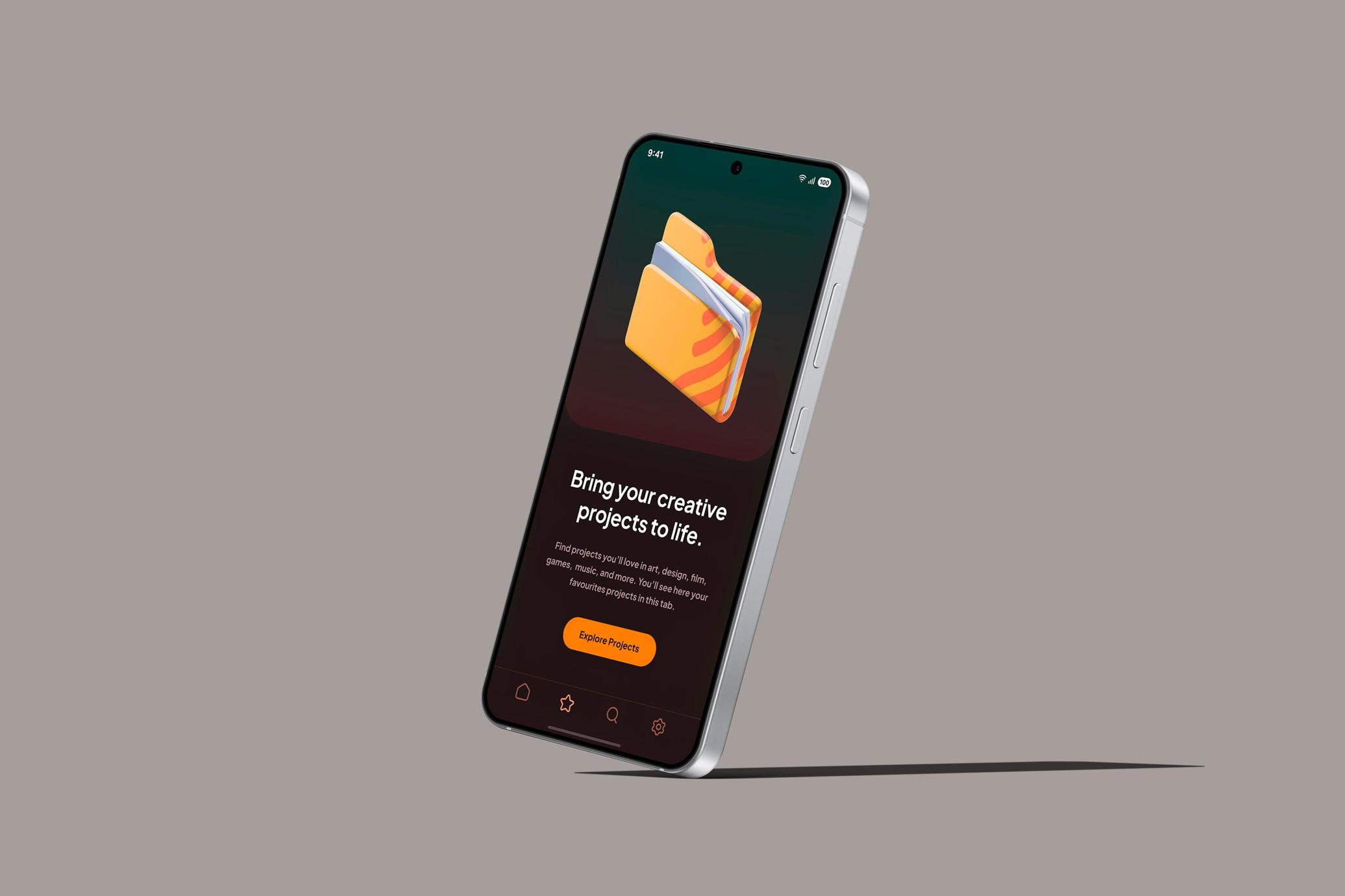 Perspective Samsung Galaxy S25 Mockup