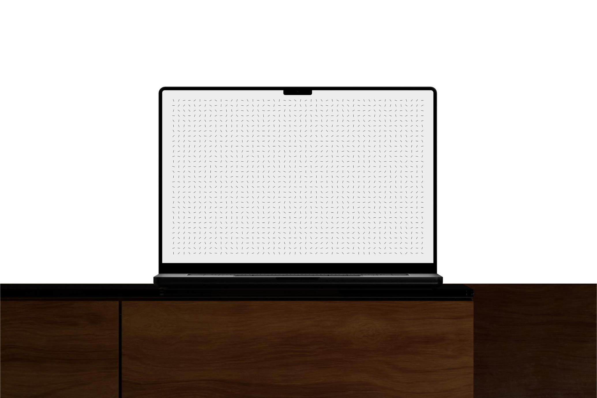 Wooden Cabinet MacBook Pro Mockup