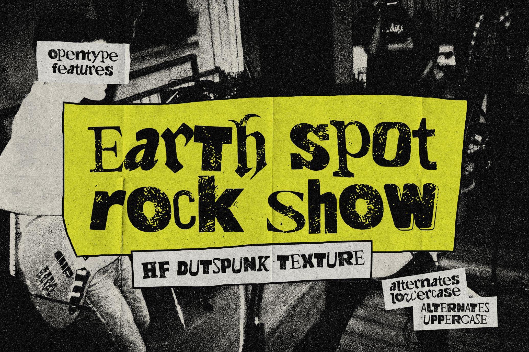 HF Dutspunk – Bold Grunge Display Typeface