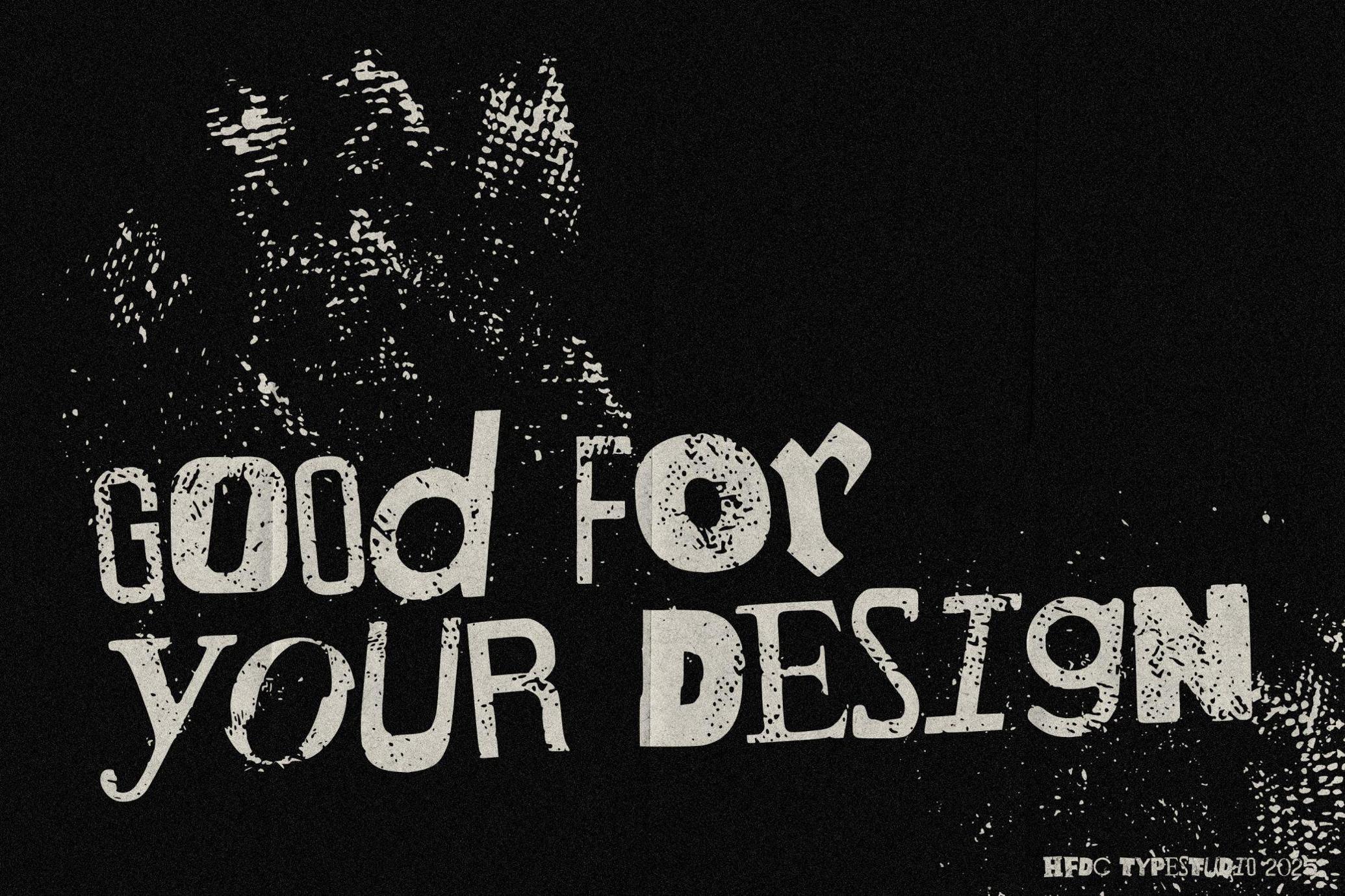 HF Dutspunk – Bold Grunge Display Typeface