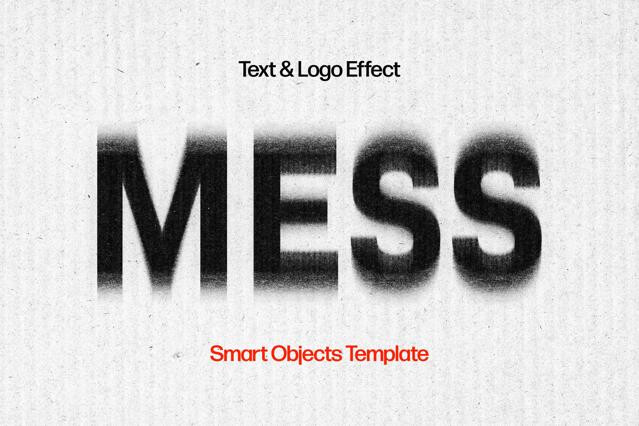 Mess Distortion Text & Logo Effect