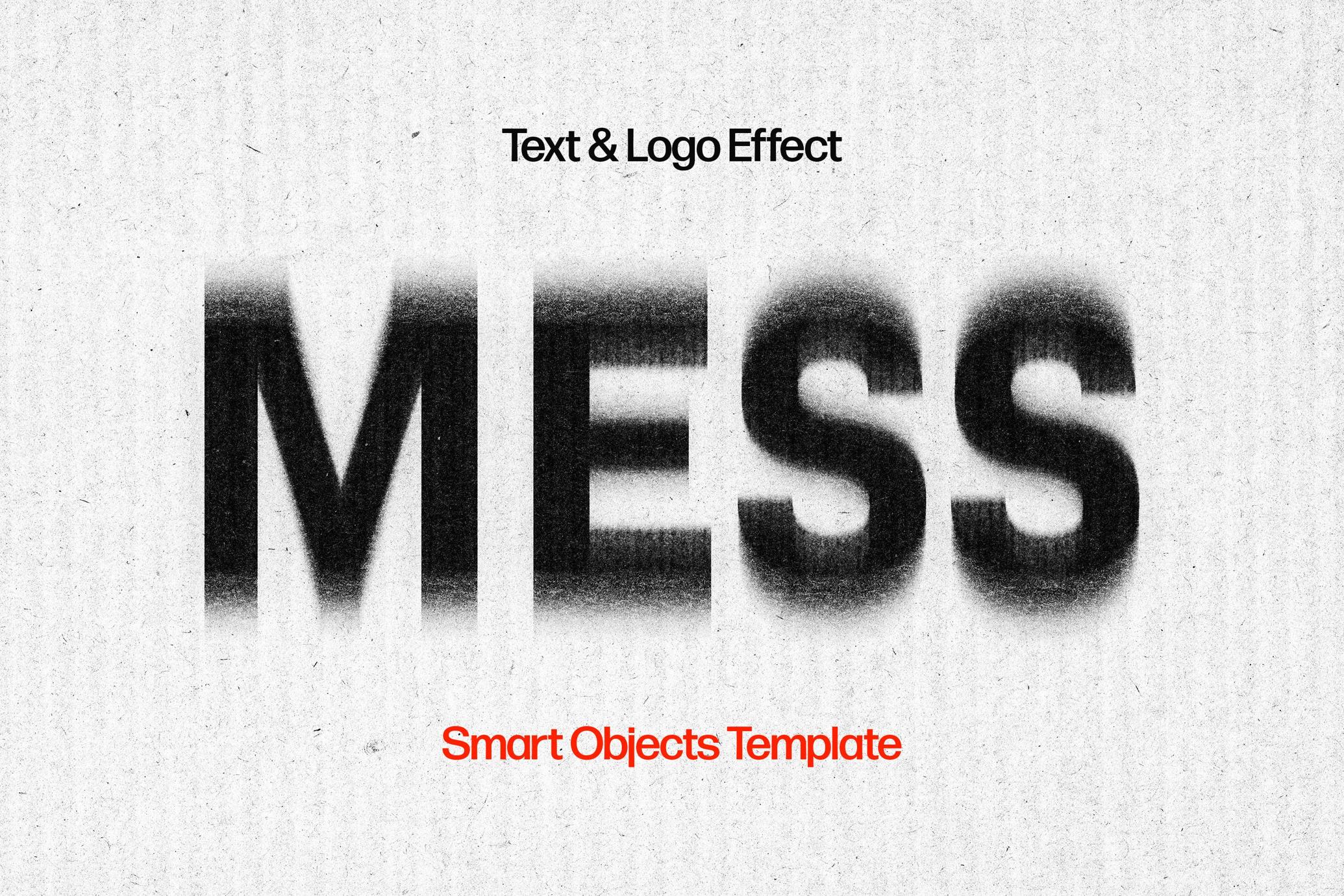Mess Distortion Text & Logo Effect