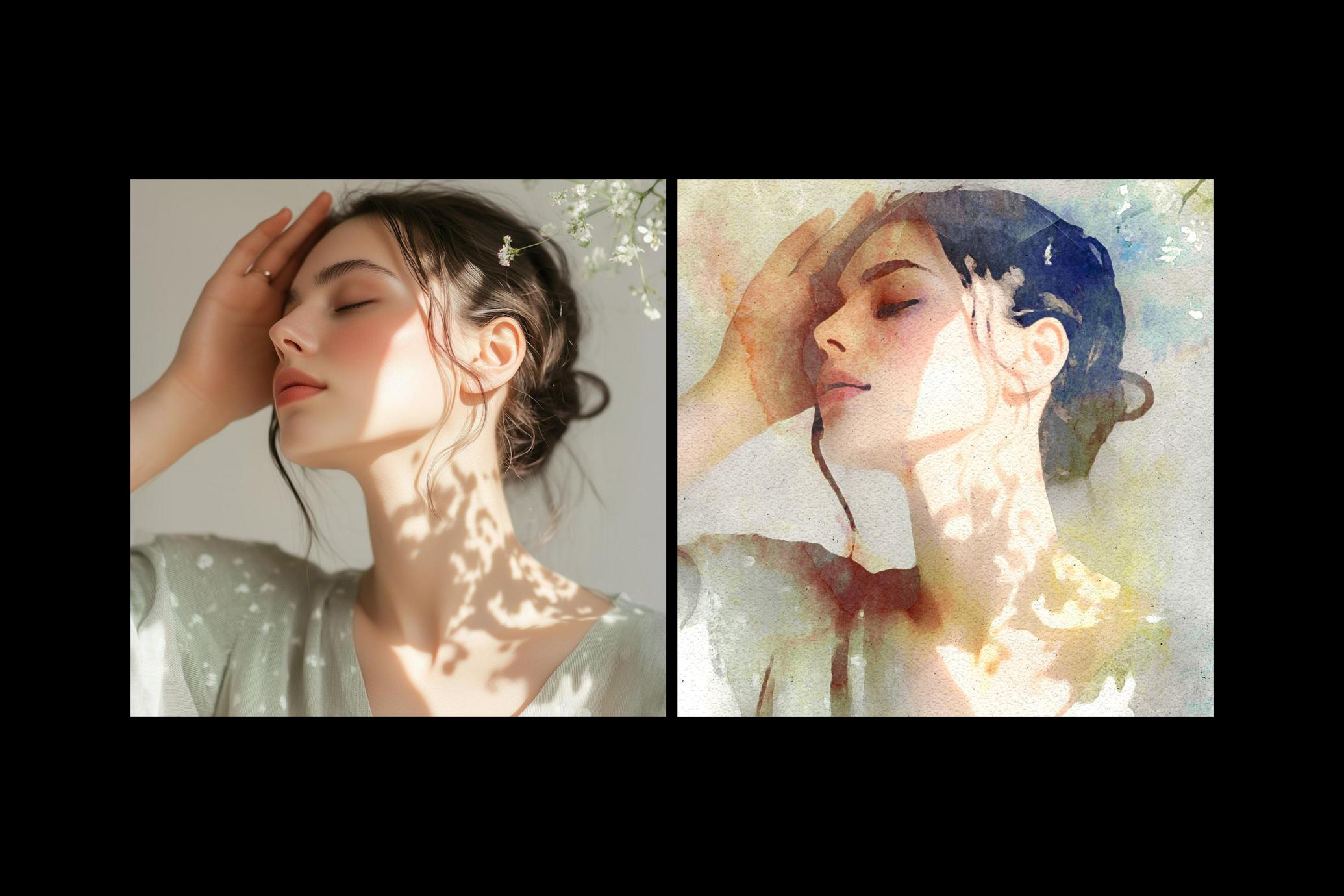Artistic Watercolor Photo Effect