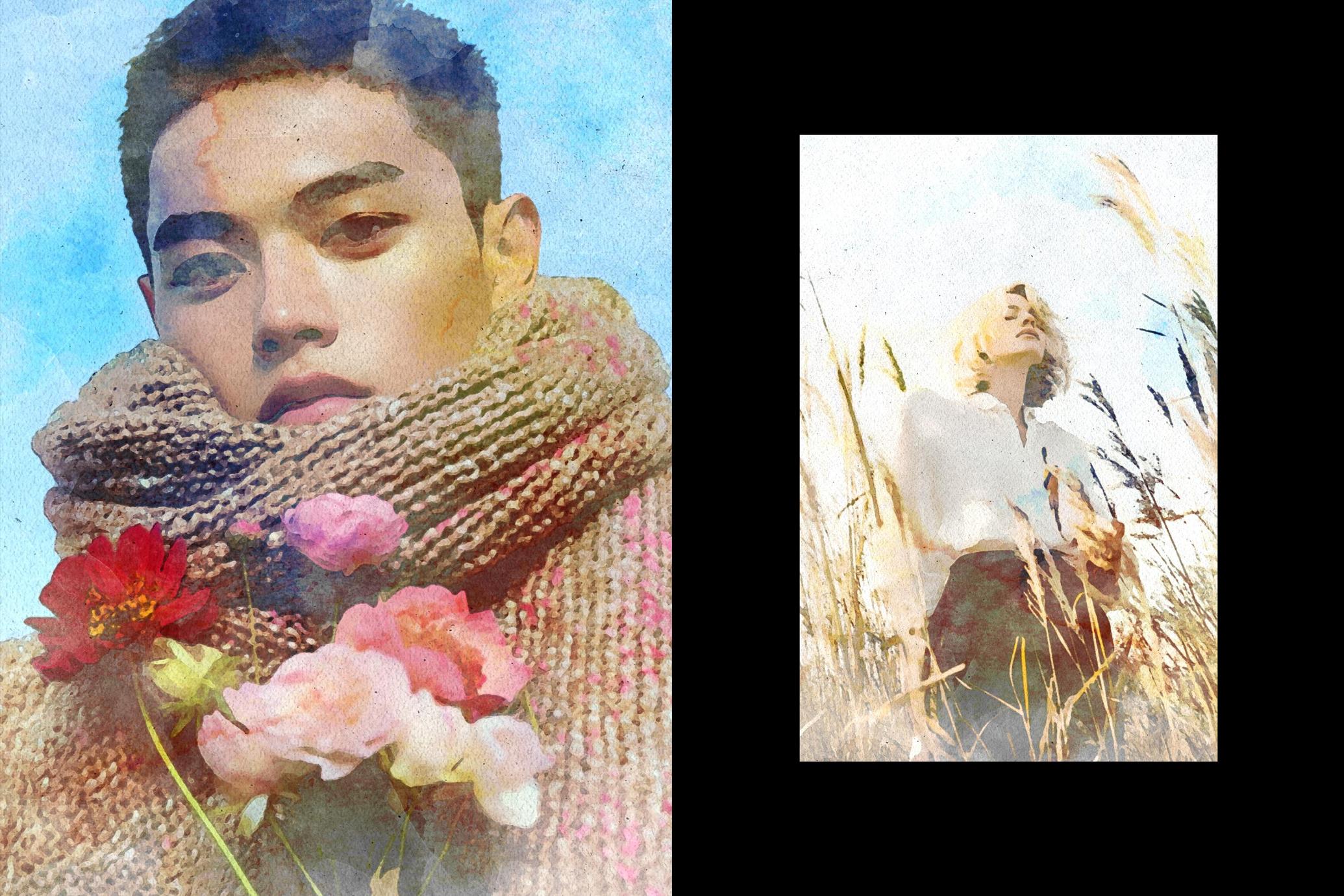 Artistic Watercolor Photo Effect