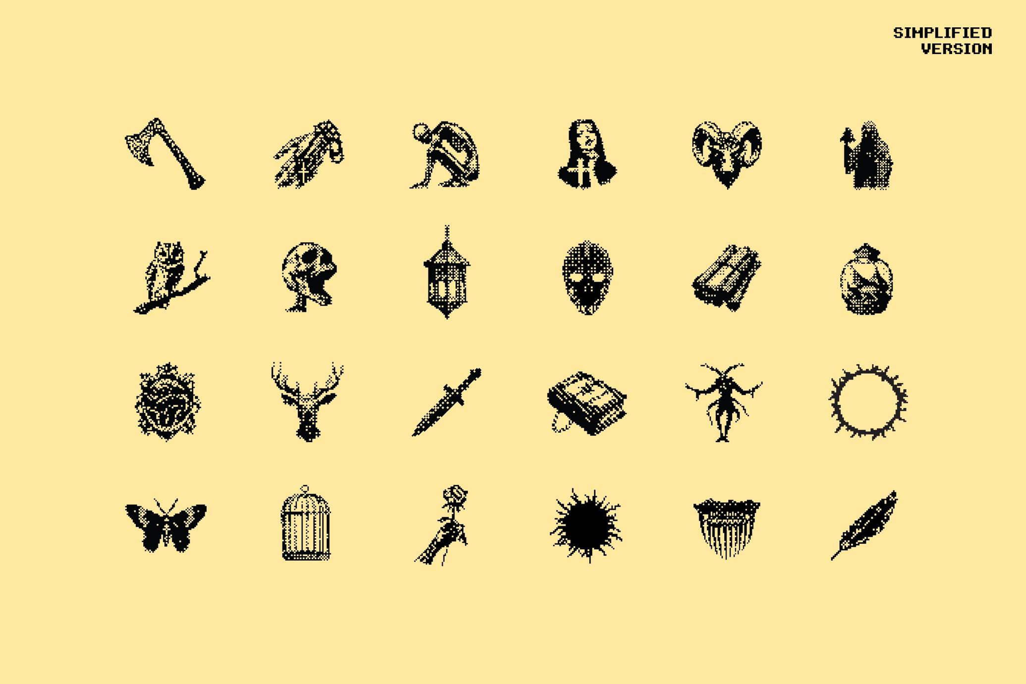 Dark Aesthetic | Bitmap Vectors