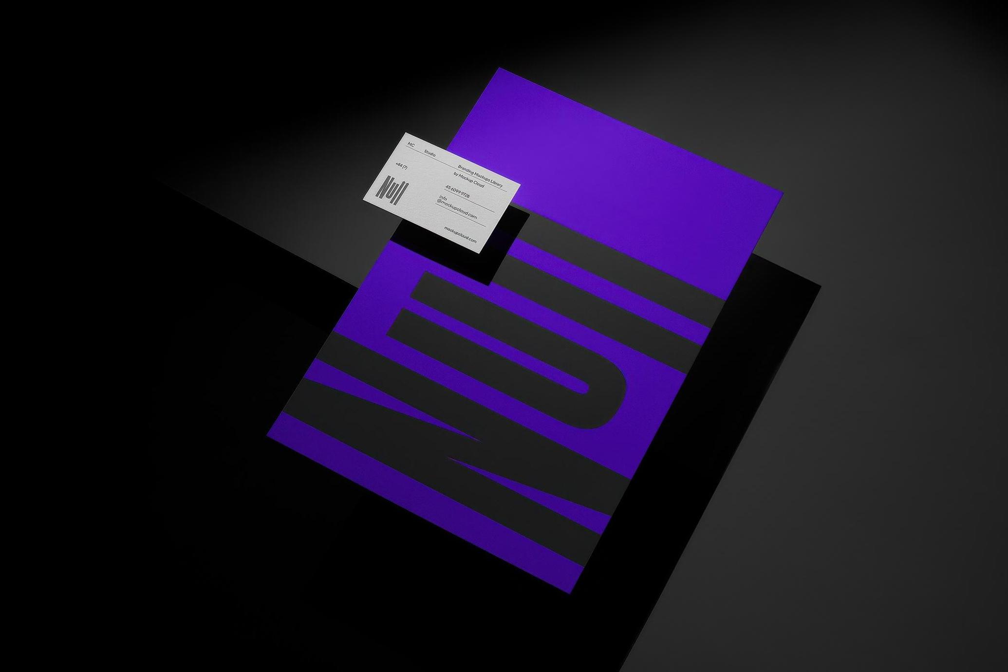 NULL Letterhead & Business Card Mockup