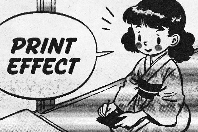 Paper Print Effect