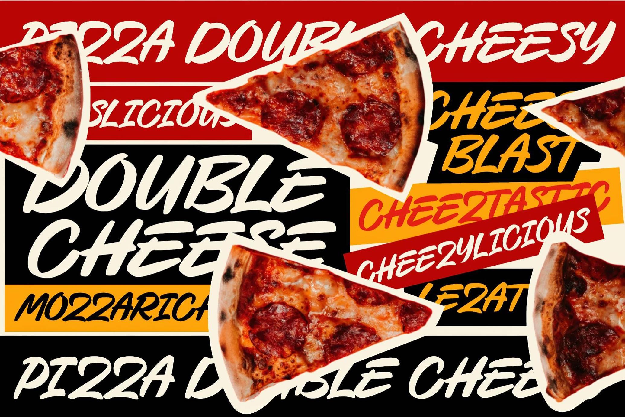 Cheesy Burger — Handwritten Bold Font
