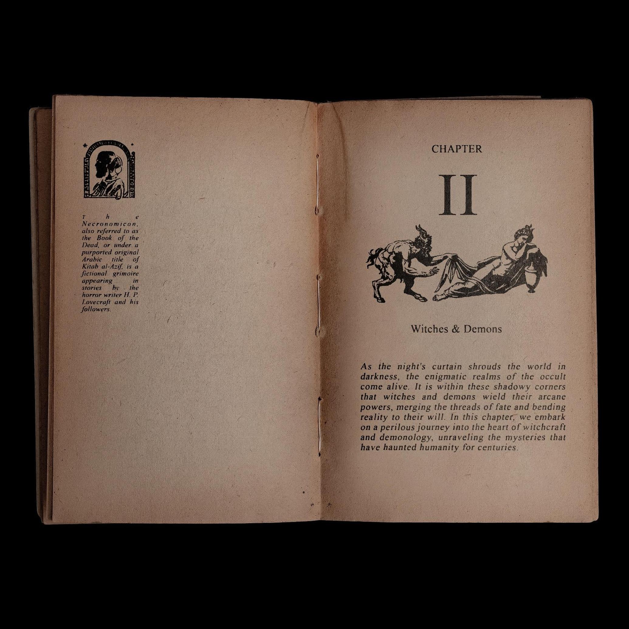 Ancient Book Cover & Spread Mockup