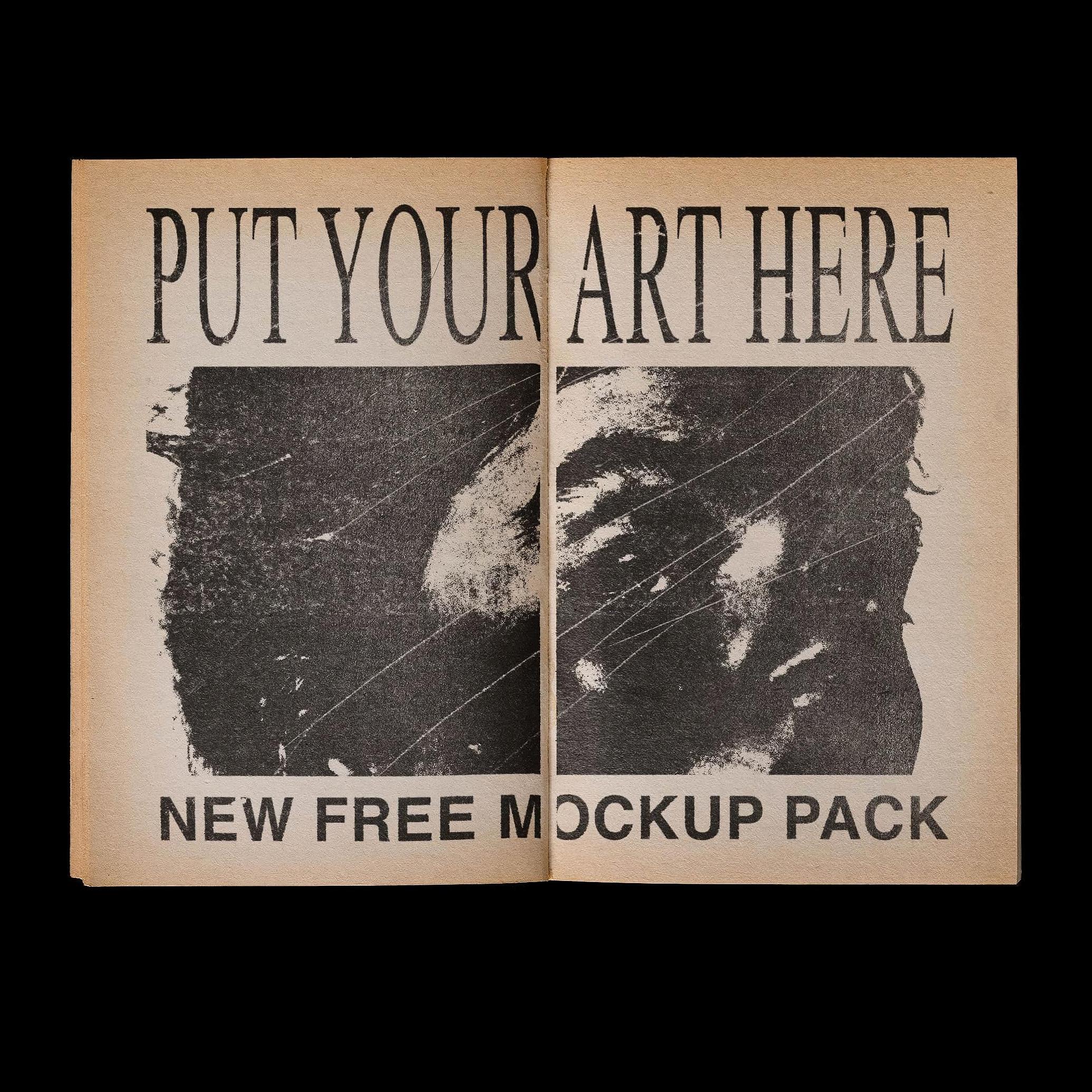 Ancient Book Cover & Spread Mockup
