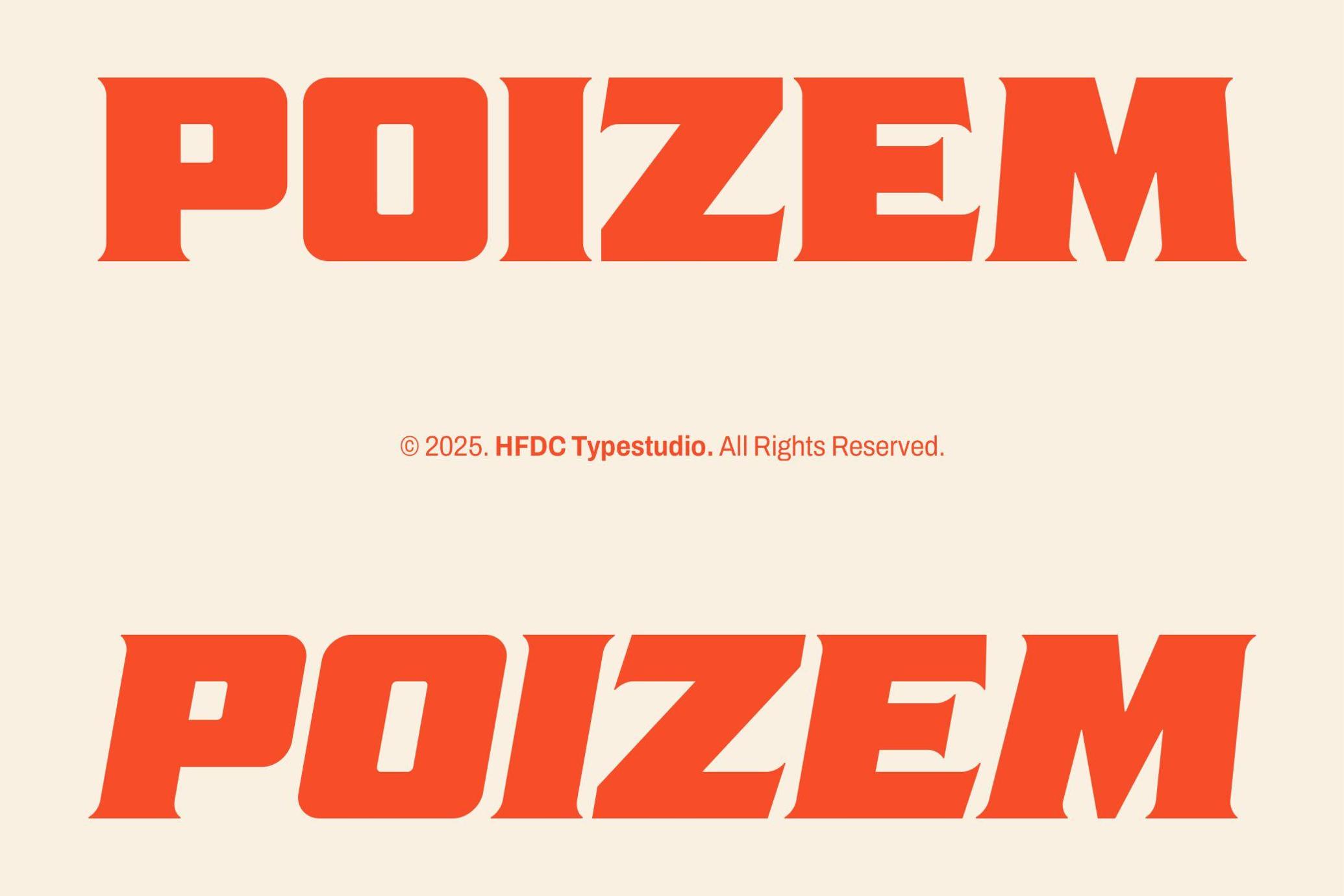 Poizem Serif Typeface