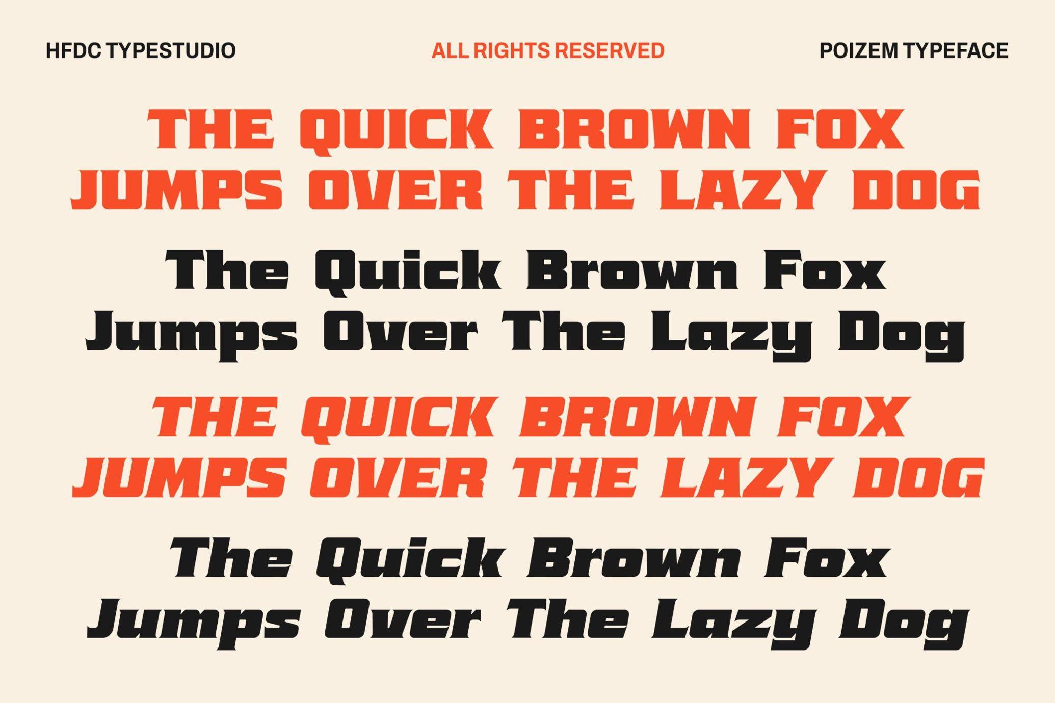 Poizem Serif Typeface
