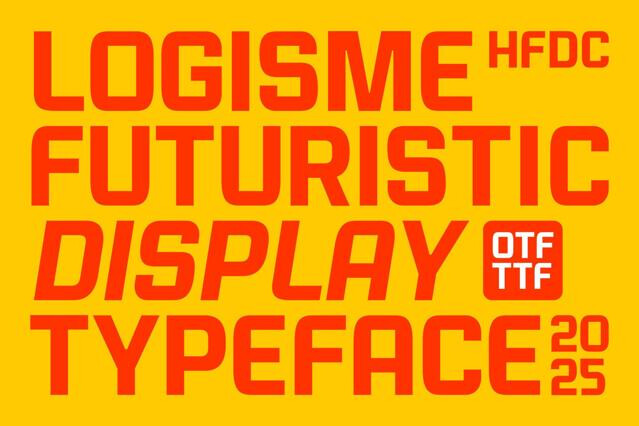Logisme Futuristic Typeface