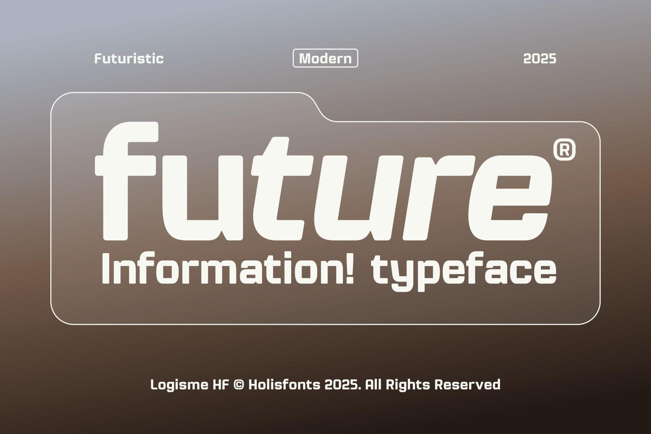 Logisme Futuristic Typeface