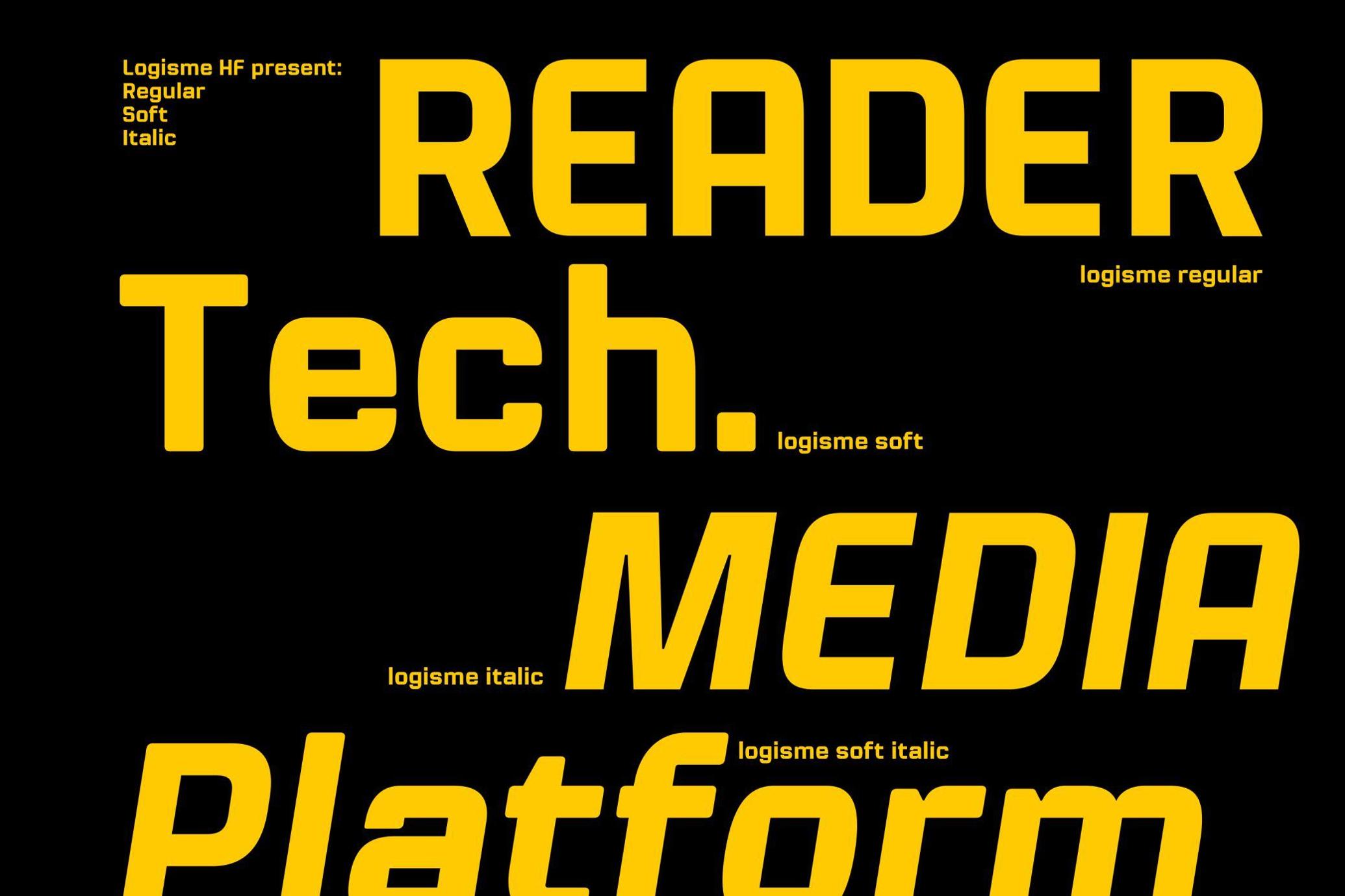 Logisme Futuristic Typeface