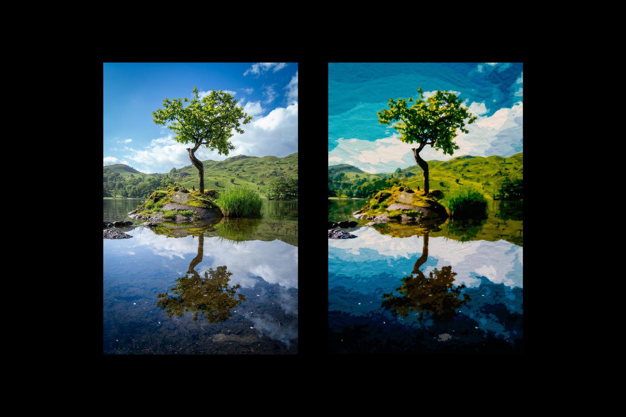 Vintage Landscape Photo Effect