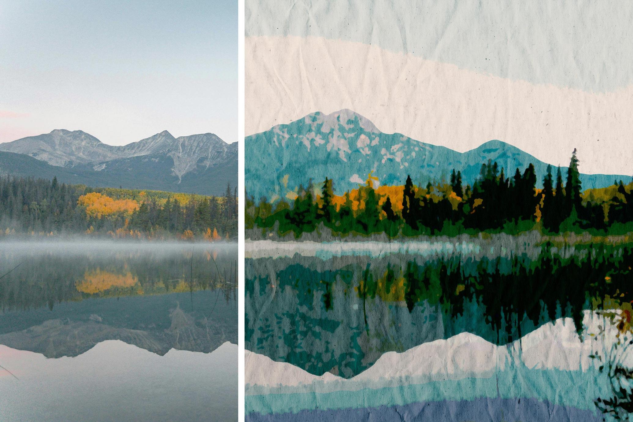 Vintage Landscape Photo Effect
