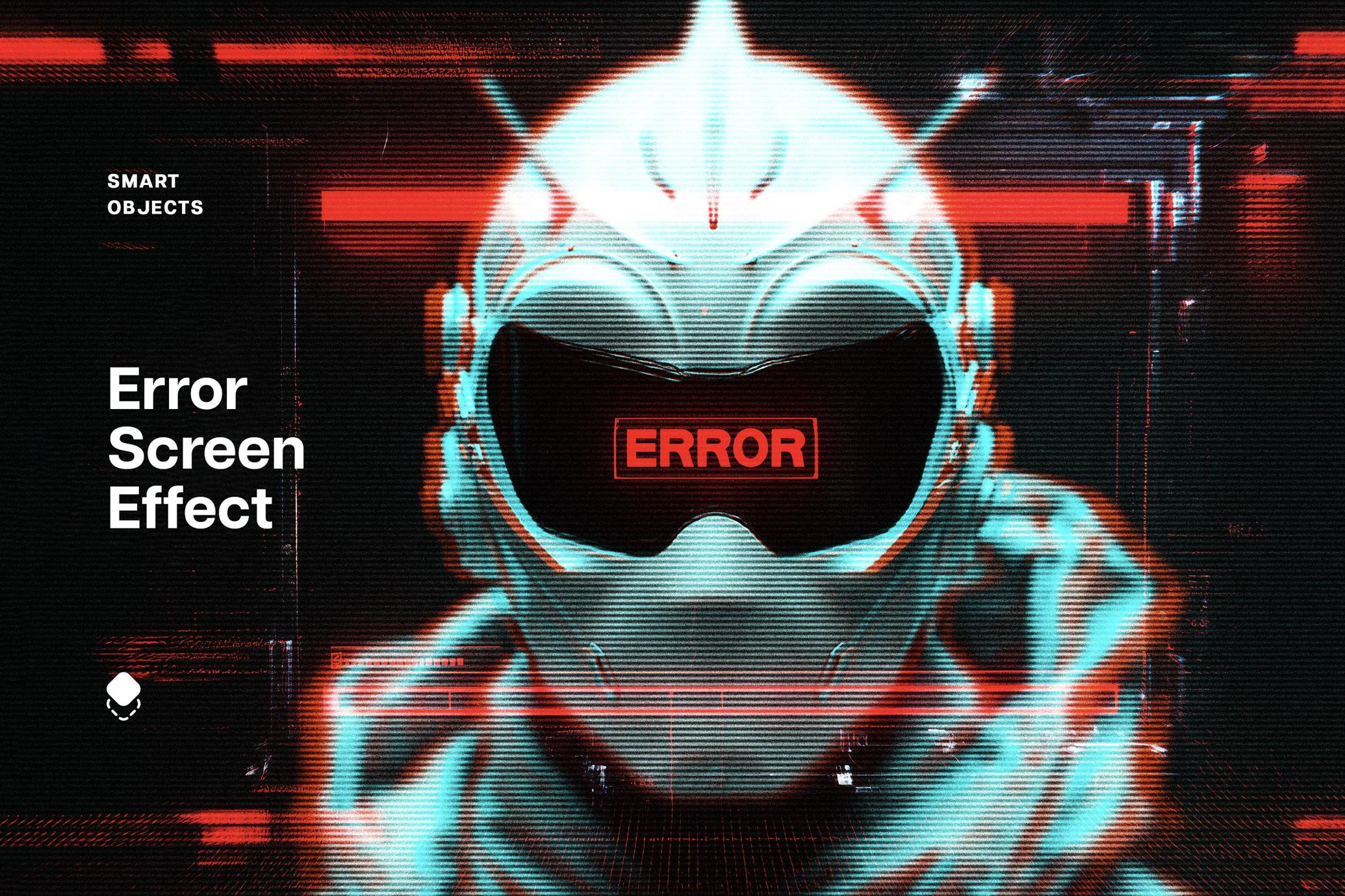 Screen Error Photo Effect
