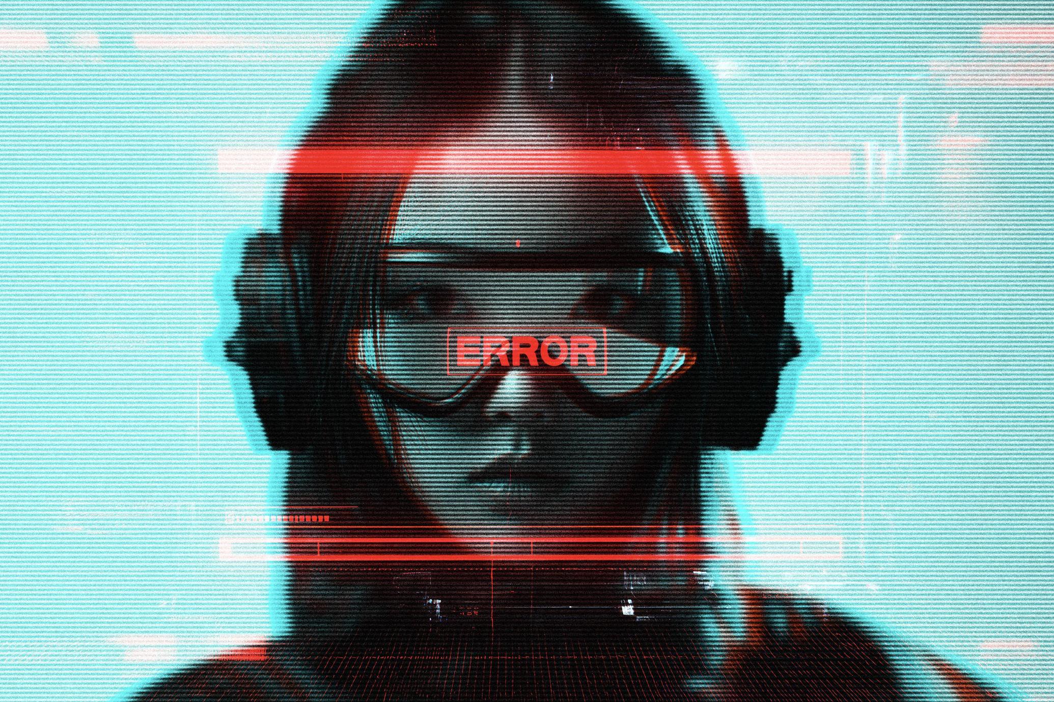 Screen Error Photo Effect