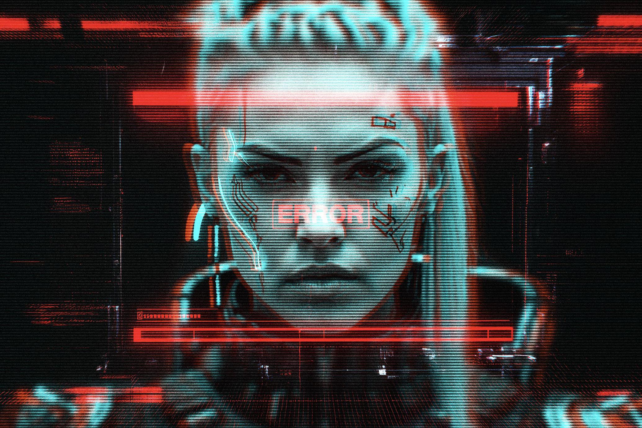Screen Error Photo Effect