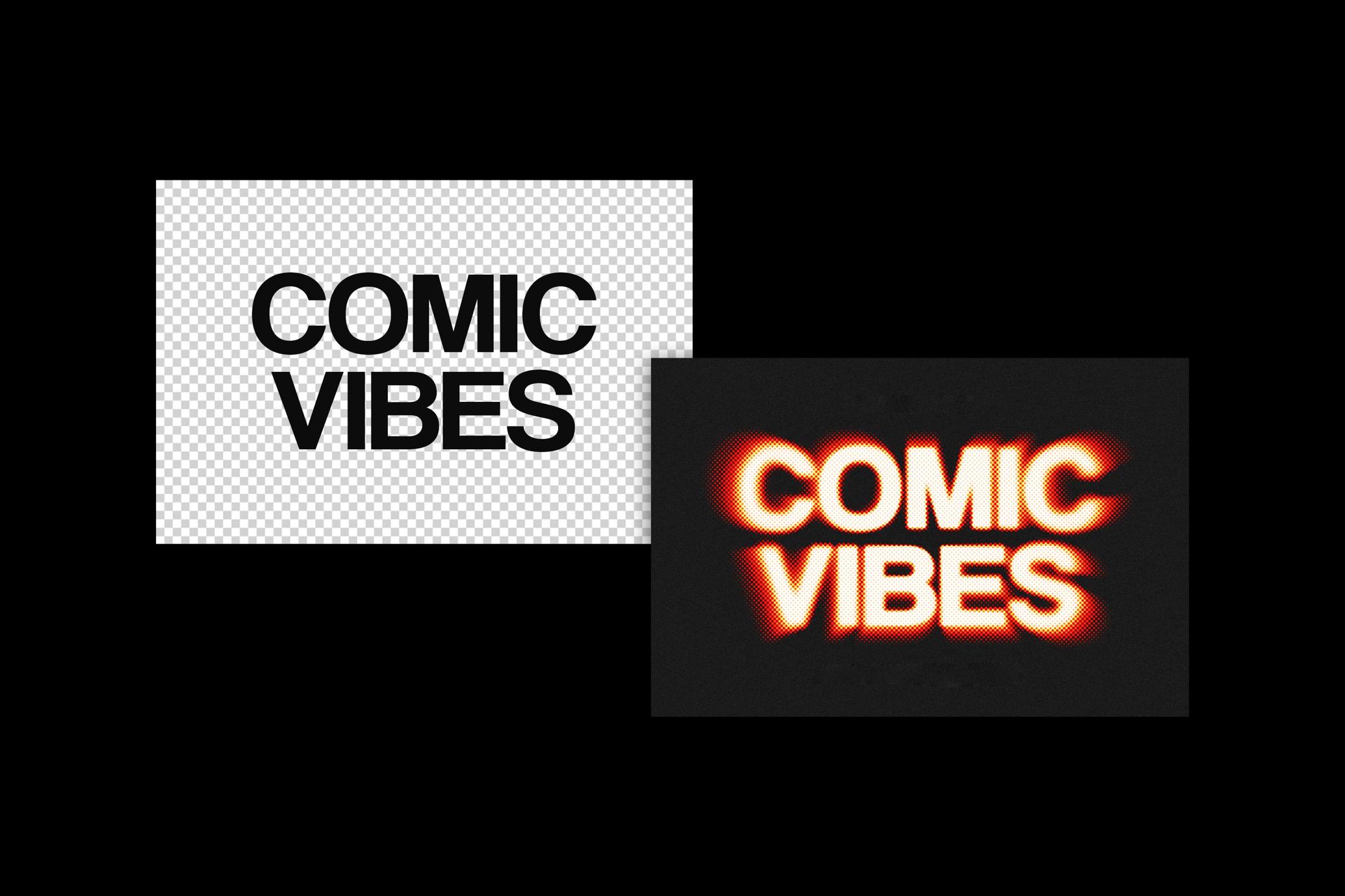 Contrast Noise Text & Logo Effect