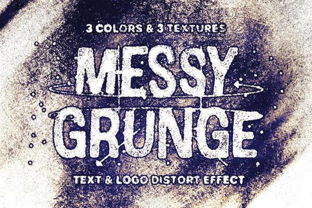 Messy Grunge Text Effect