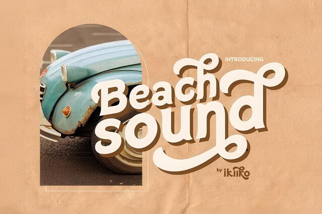 Beach Sound - 60s Vintage Font