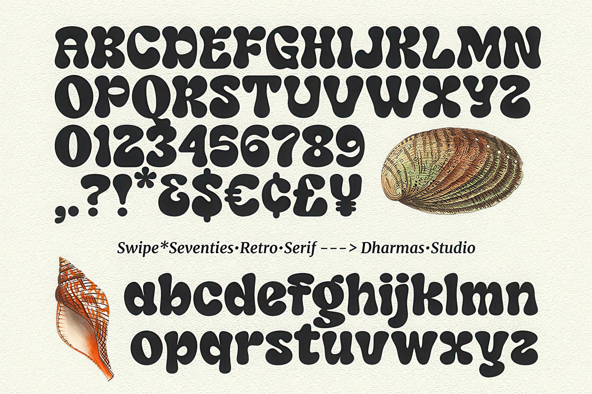 Swipe - Seventies Retro Typeface