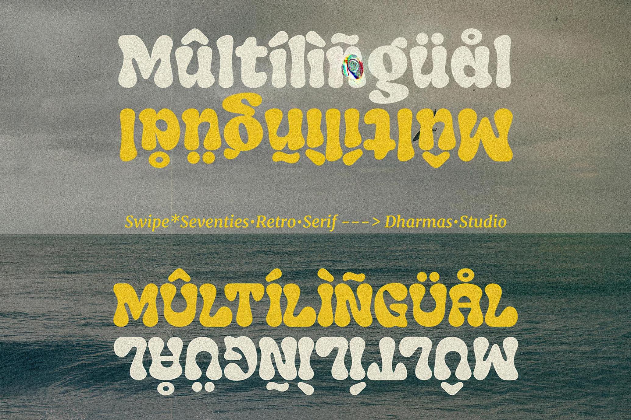 Swipe - Seventies Retro Typeface