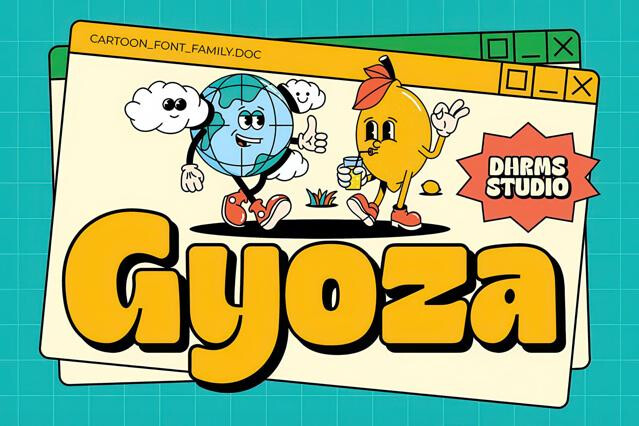 Gyoza - Cartoon Font Family
