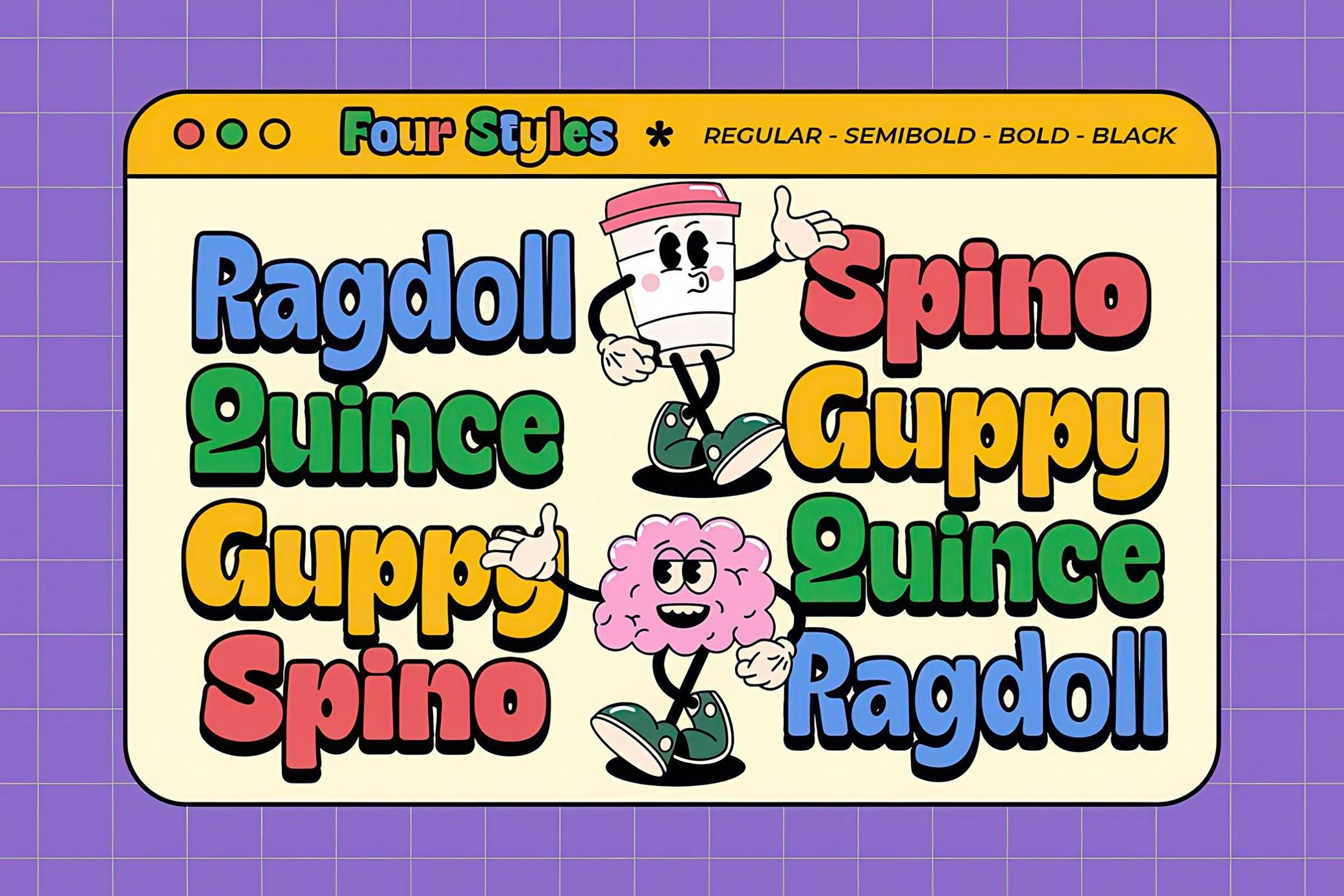 Gyoza - Cartoon Font Family
