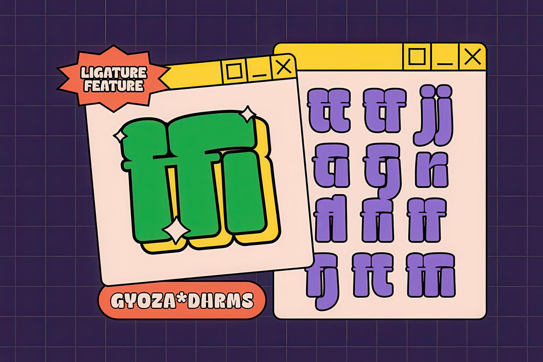 Gyoza - Cartoon Font Family