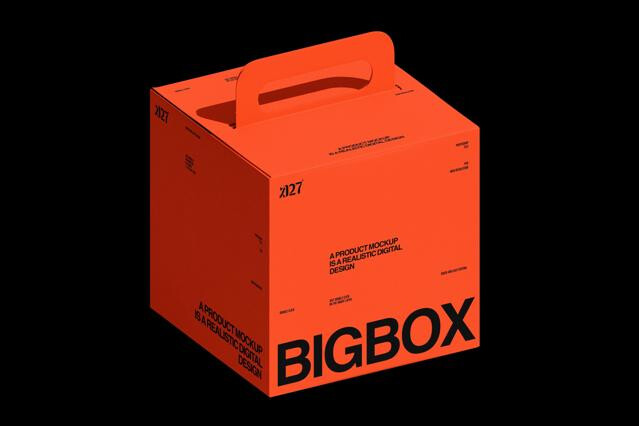 Paper Box Mockup