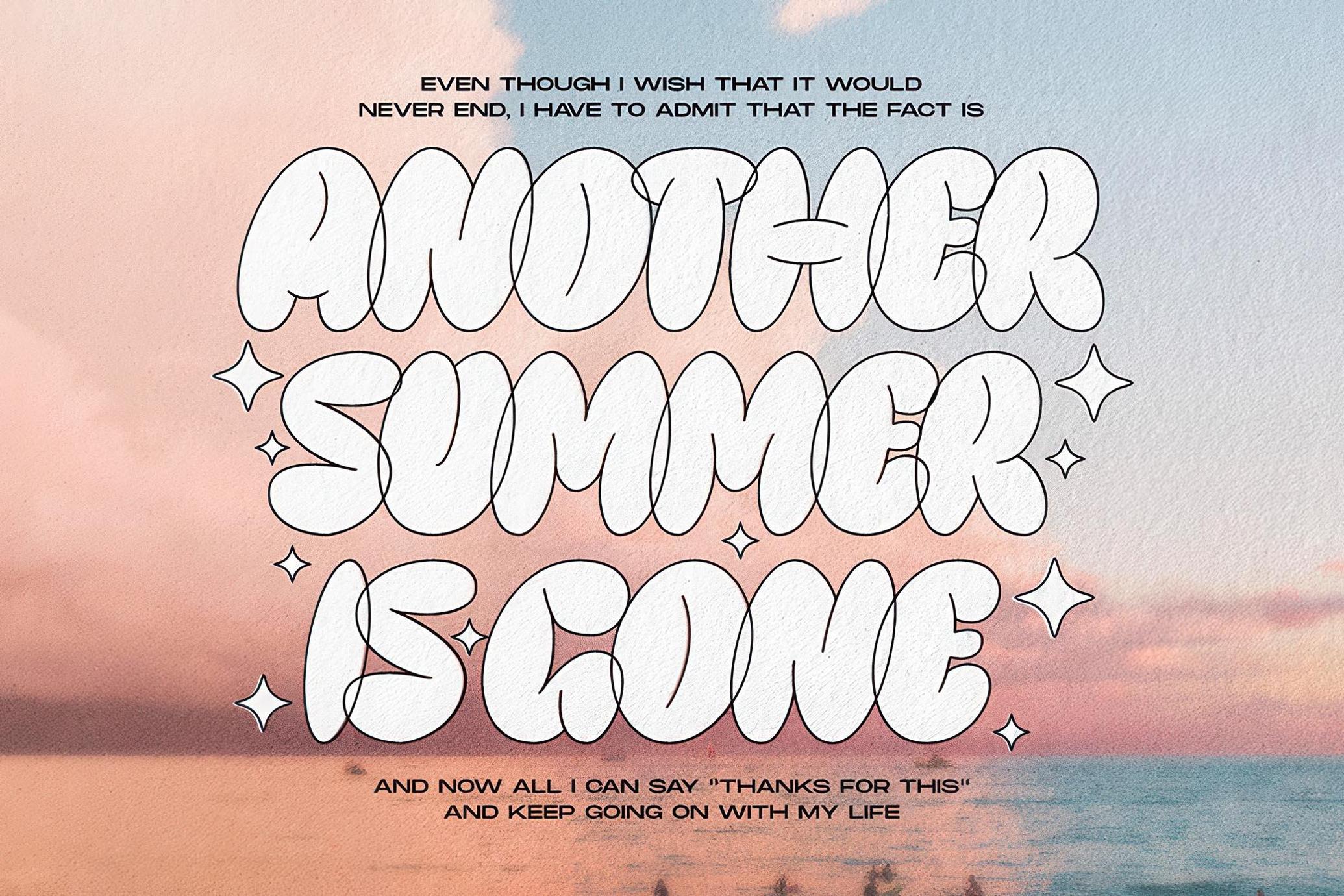 Graphy - Bubble Family Font