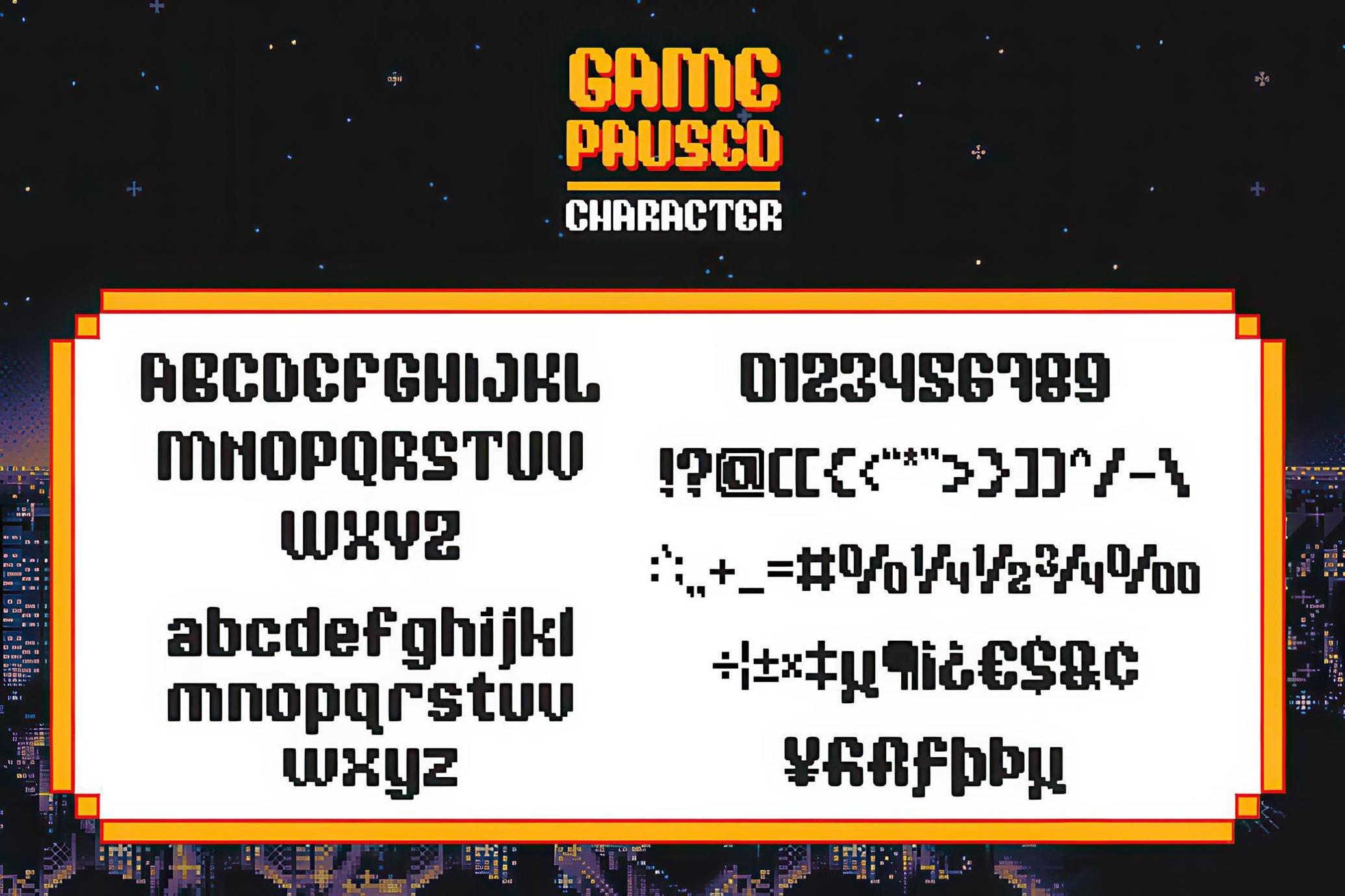 Game Paused - Pixel Game Family