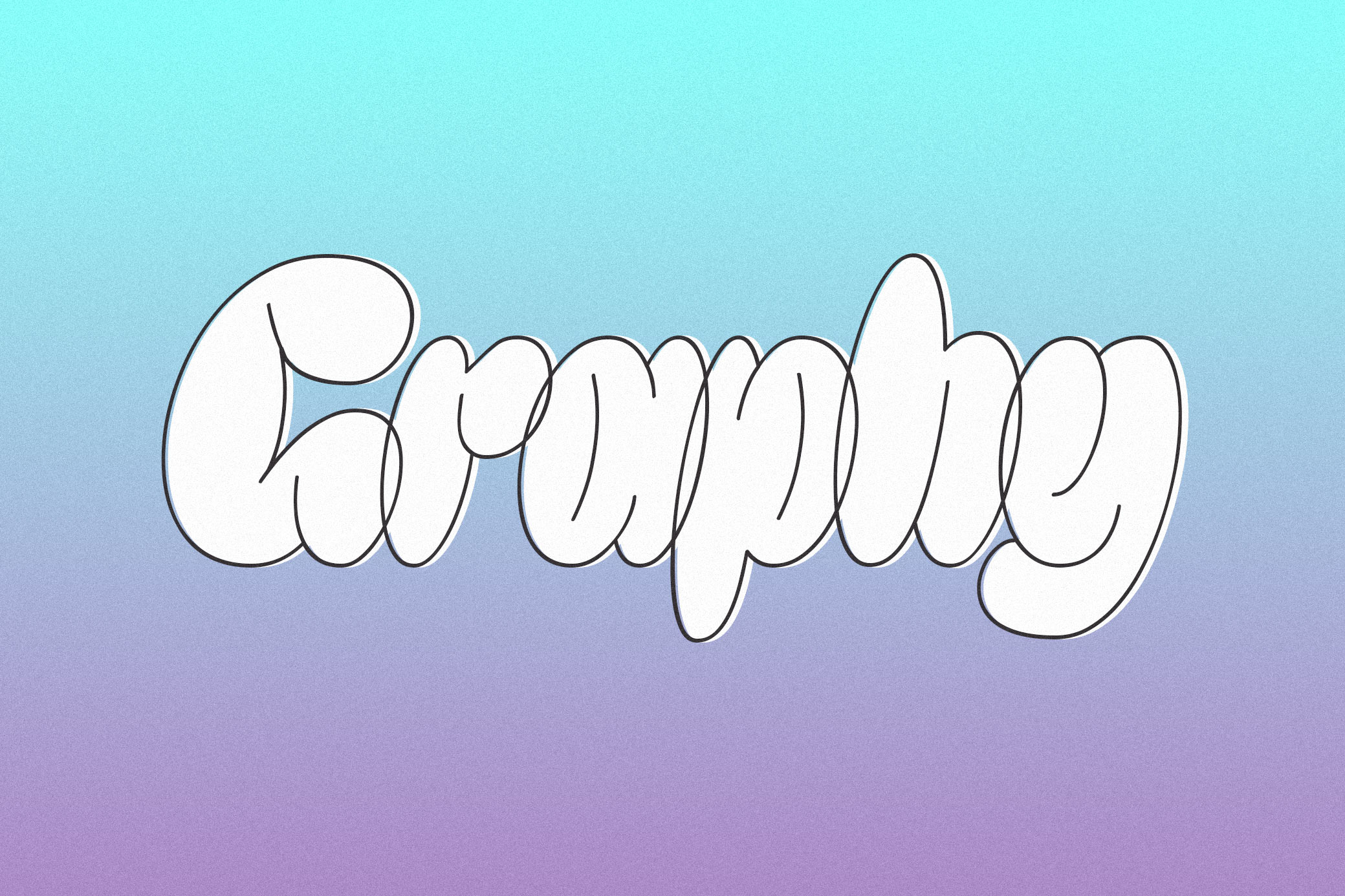 Graphy - Bubble Family Font