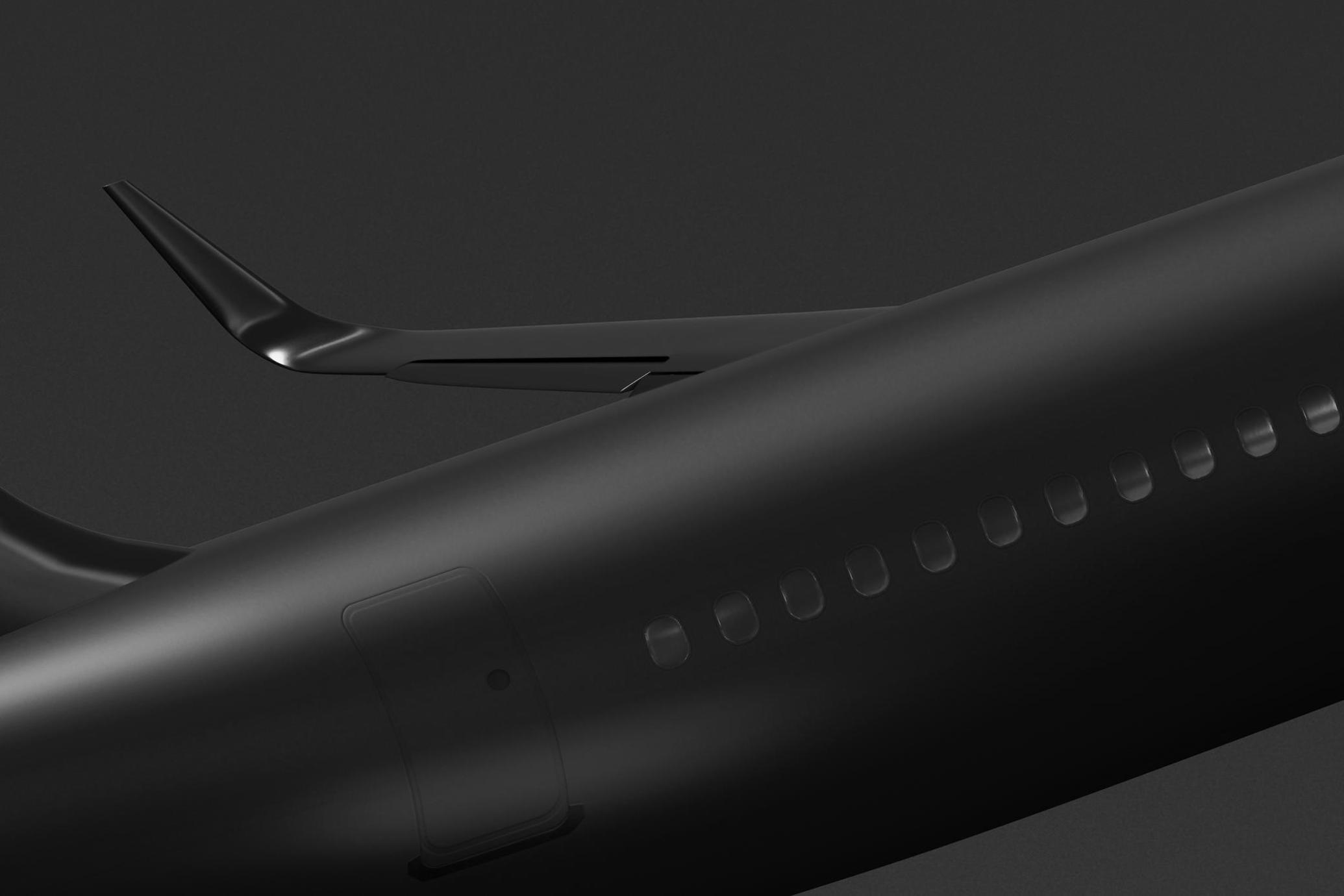 Plane in Flight Mockup