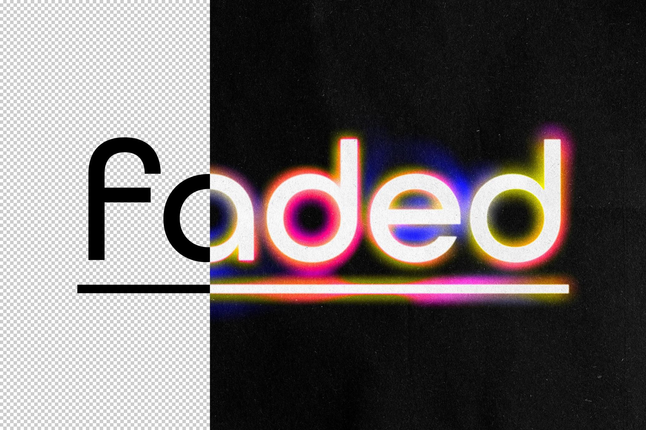 Acid Neon Blur Effect