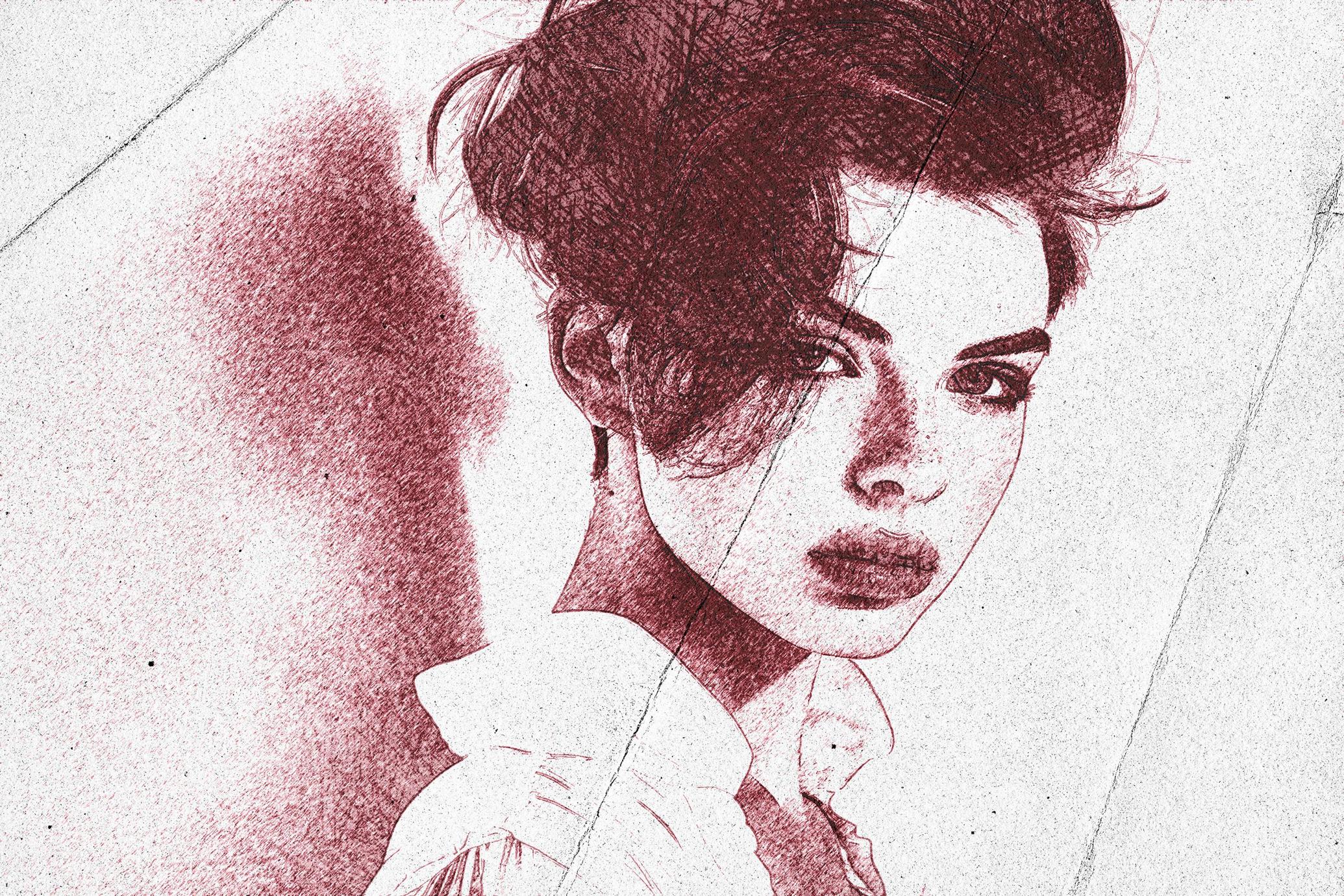 Pen Drawing Photo Effect