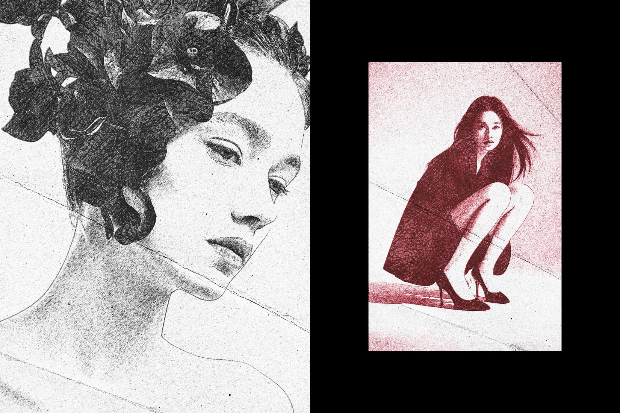 Pen Drawing Photo Effect