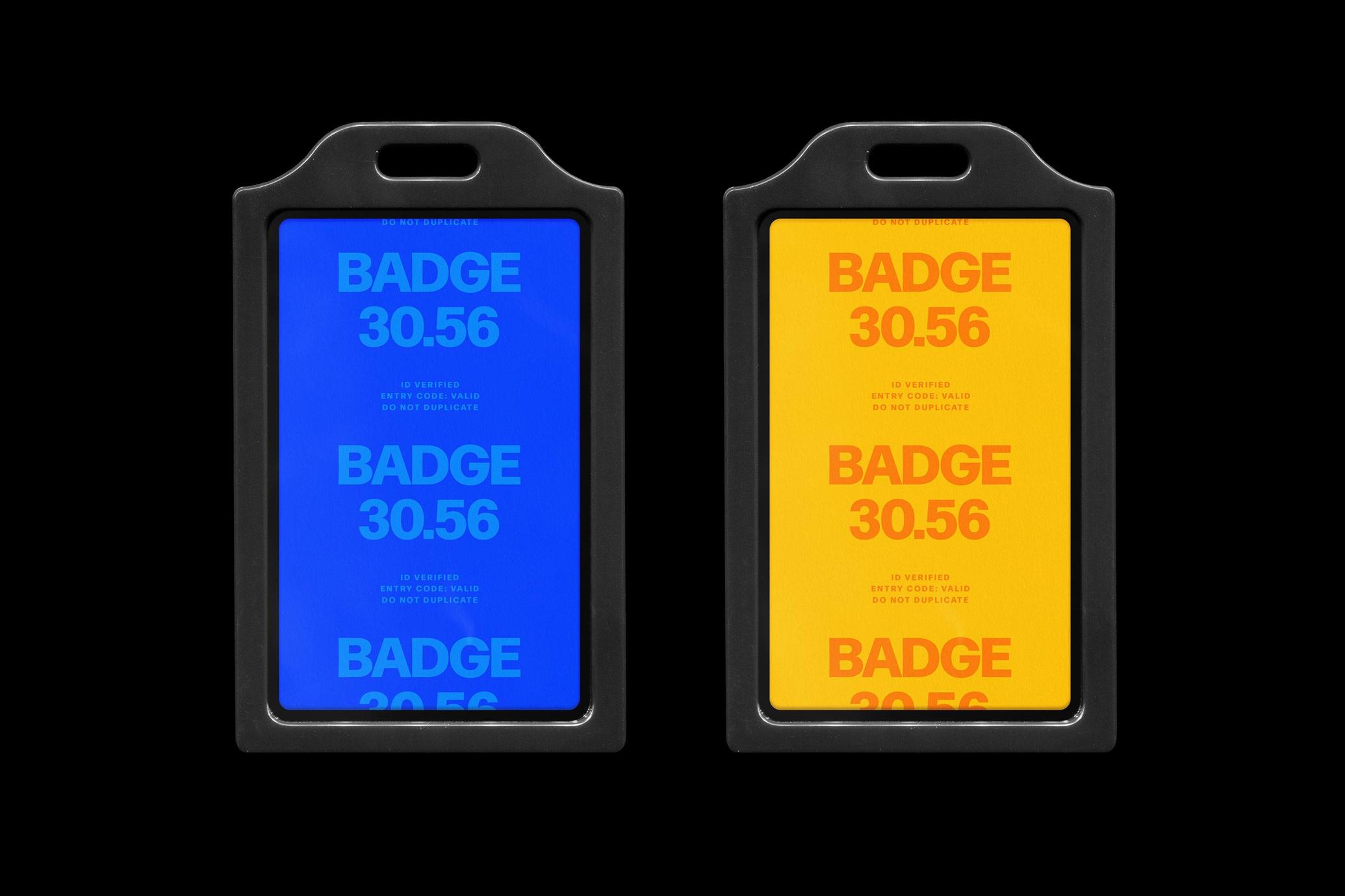 Plastic Badge Mockup