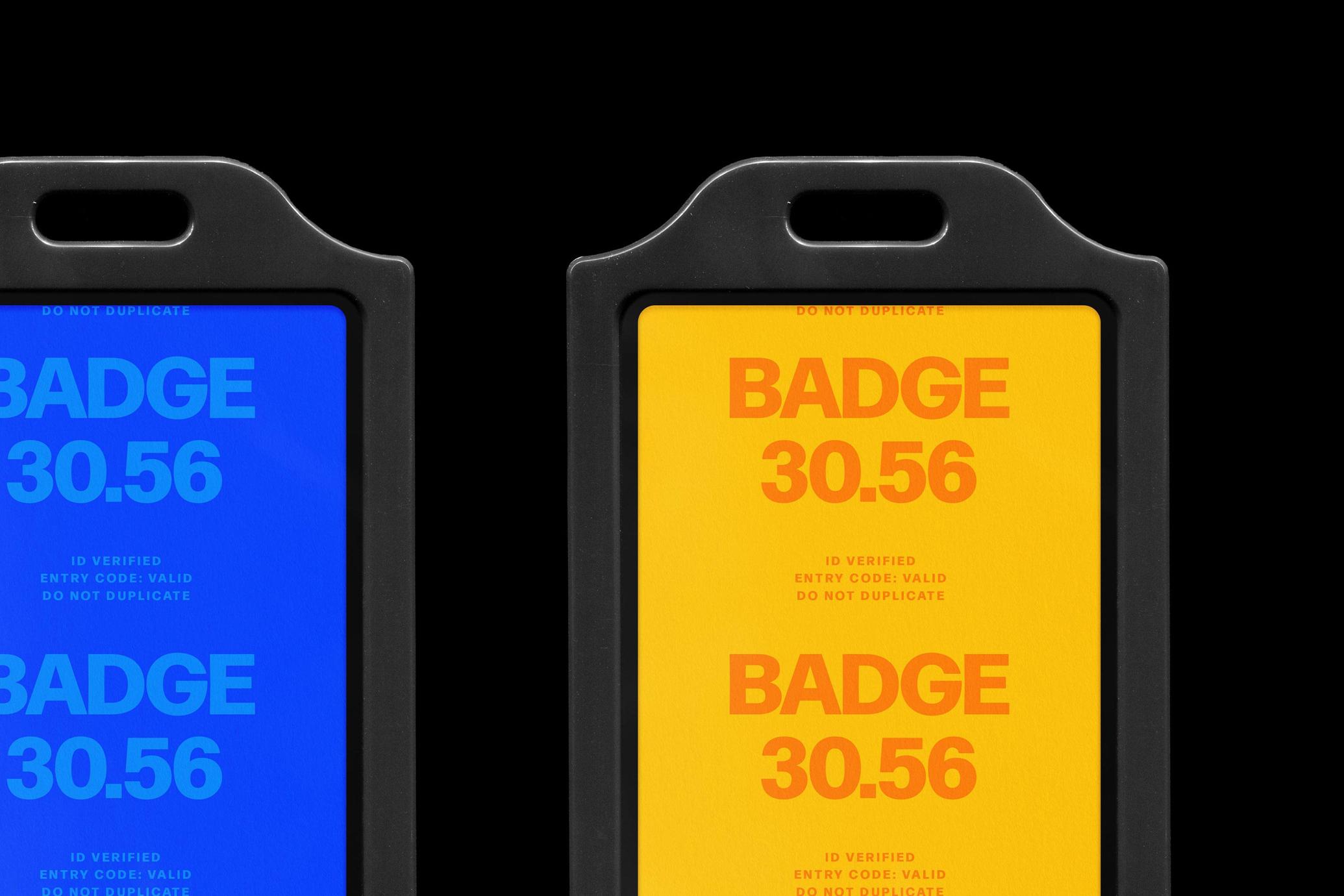 Plastic Badge Mockup